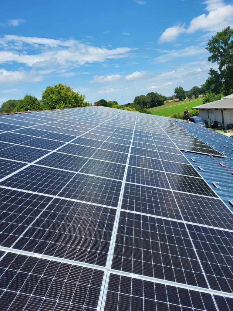 chantier photovoltaïque lannemezan