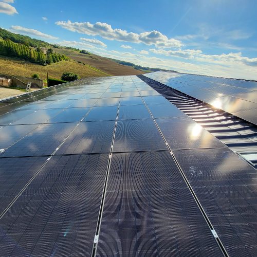 chantier photovoltaïque Beaumont de Lomagne